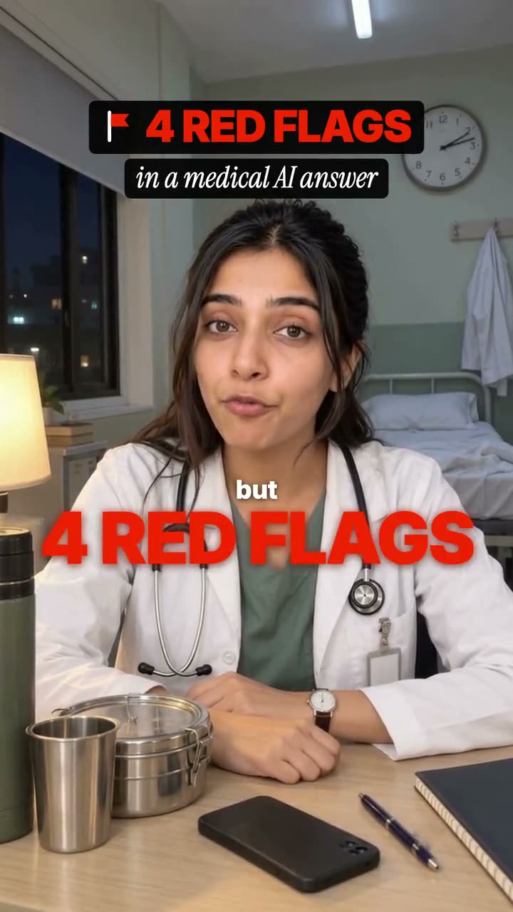4 red flags in a medical AI answer